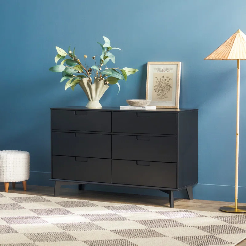 Yarber 6 Drawer Solid Wood Double Dresser | Wayfair North America