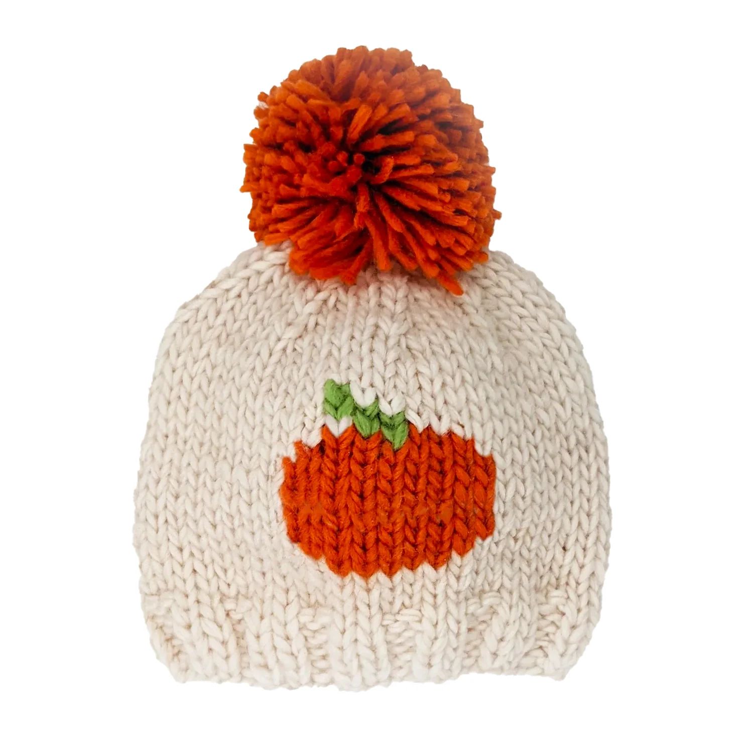 Pumpkin Knit Pom Hat | SpearmintLOVE