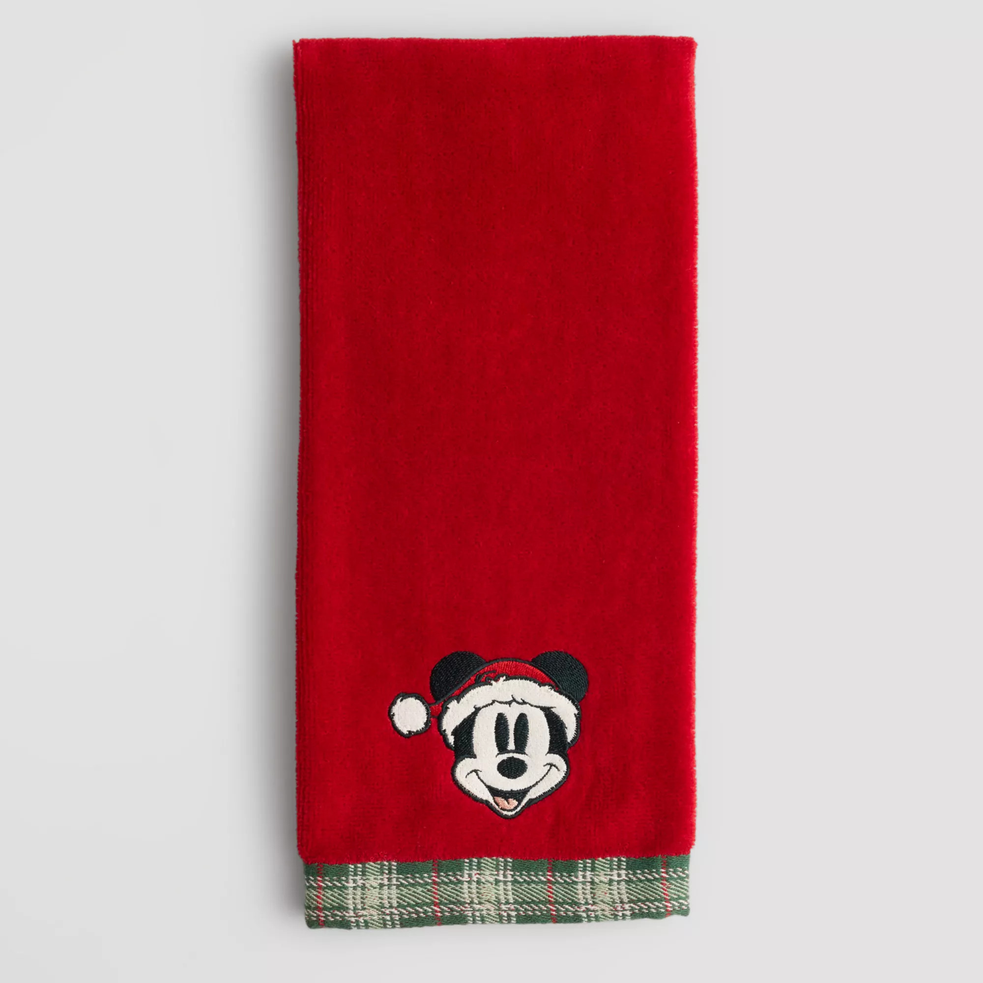 St. Nicholas Square® Disney's Mickey Mouse Santa Holiday Hand Towel, Savvy Red | Kohl's