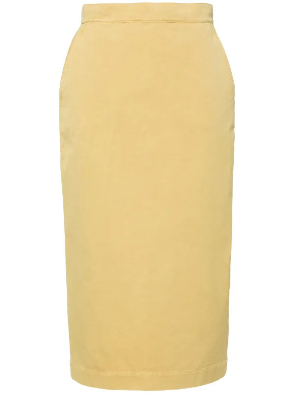 Denver midi twill skirt | Farfetch Global