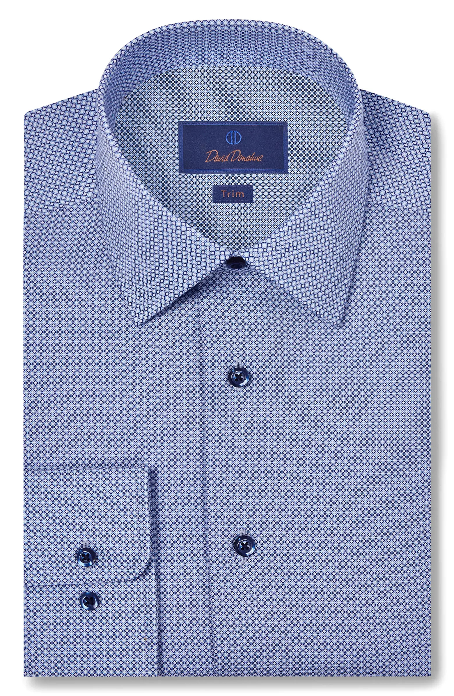 Trim Fit Micro Geometric Print Dress Shirt | Nordstrom