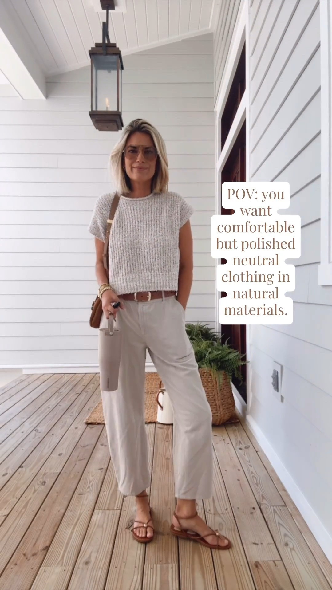 These pants run slightly big in the waist. I am in small but added a belt.  They’re organic cotton. Small sweater. Sandals true to size. The suede bag is currently on sale.

#LTKootd #LTKdayinmylife #LTKOver40