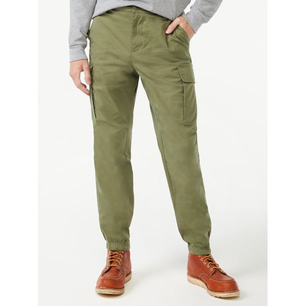 Free Assembly Men's Woven Cargo Joggers - Walmart.com | Walmart (US)