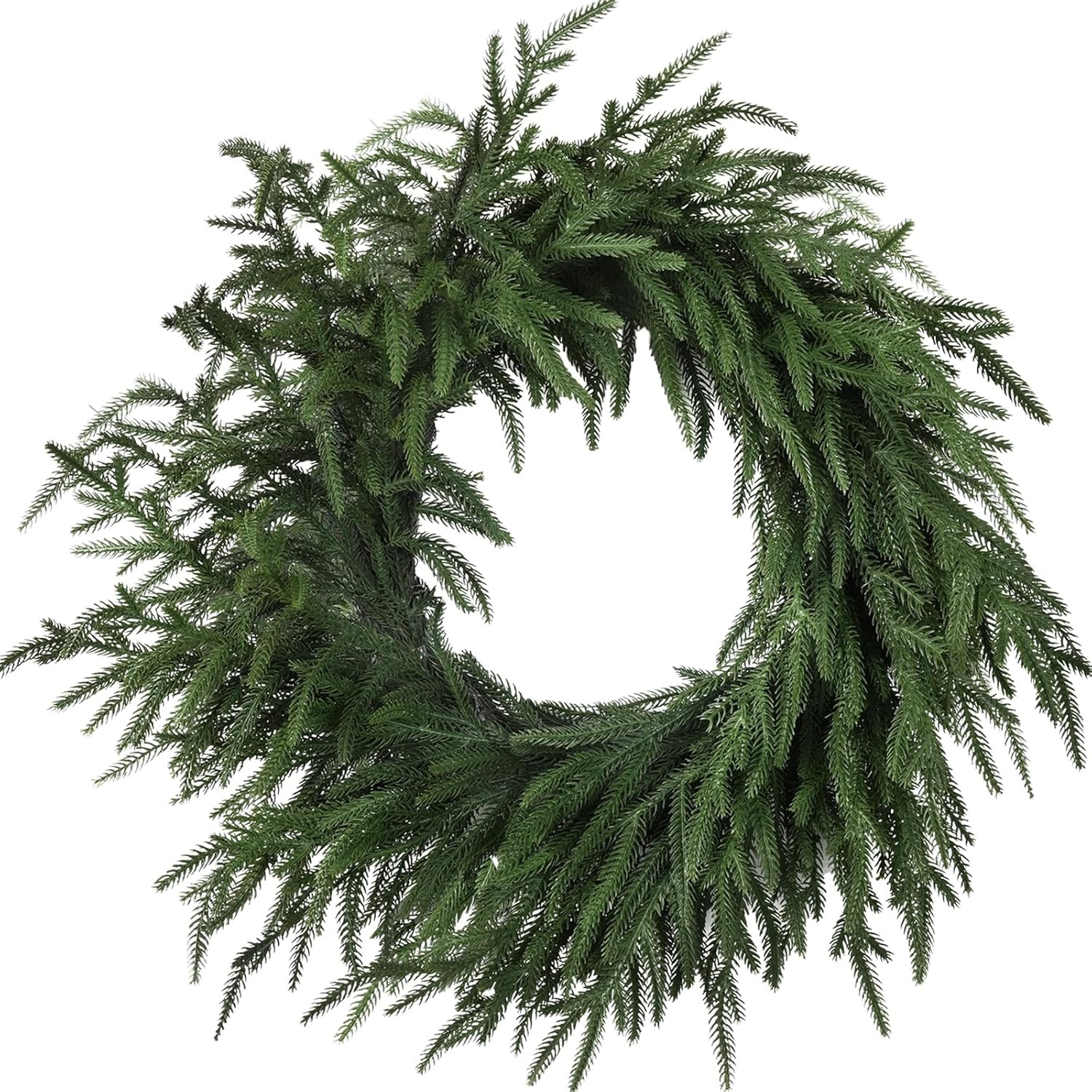 Artgar 24 Inch Christmas Pine Wreath Christmas Wreaths for Front Door, Real Touch Artificial Gree... | Amazon (US)