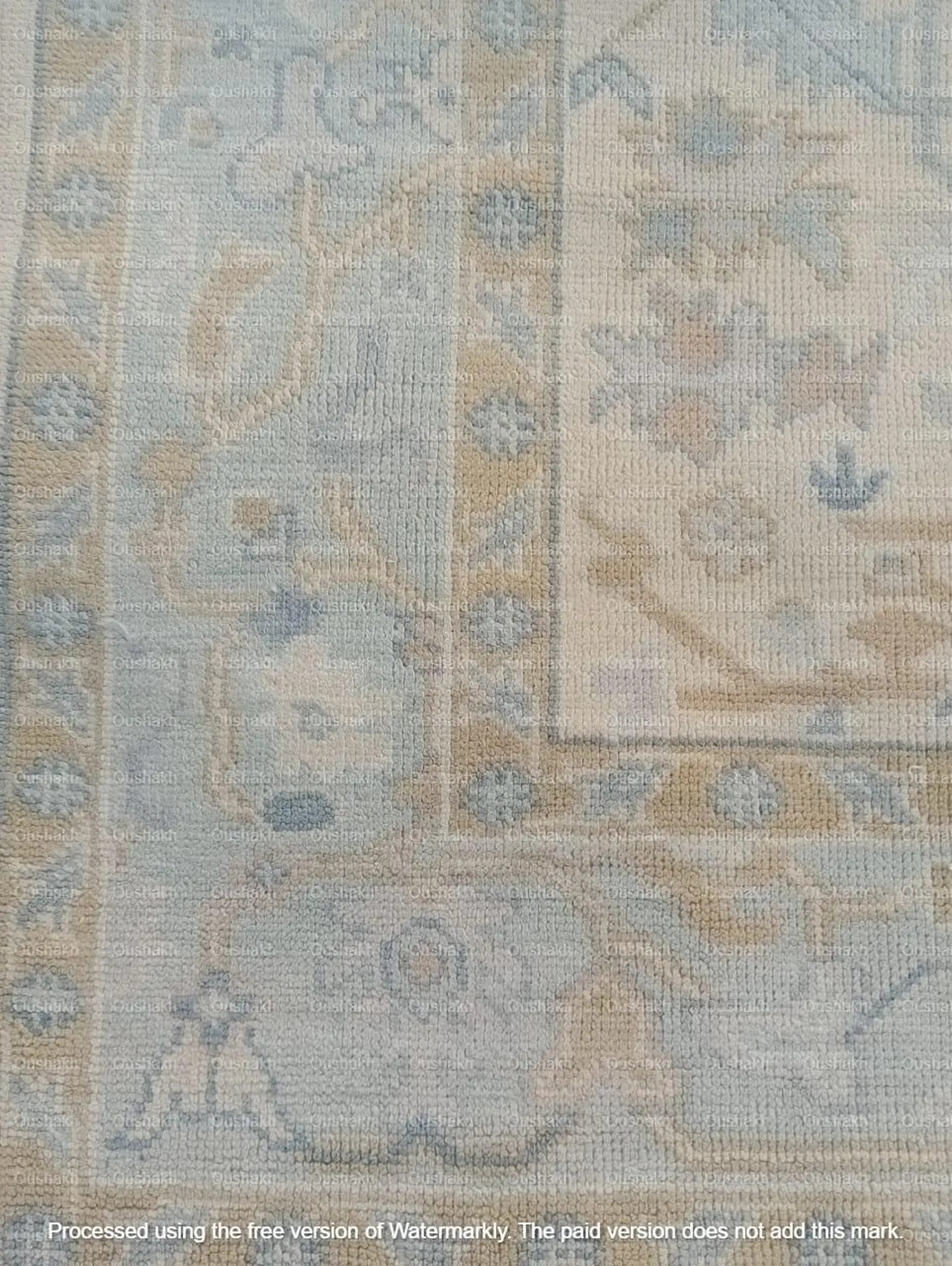 Beige Blue Floral Oushak Rugs Made to Order (In Any Size!!!!!)Modern Oushak rug/ large area rug/p... | Etsy (US)