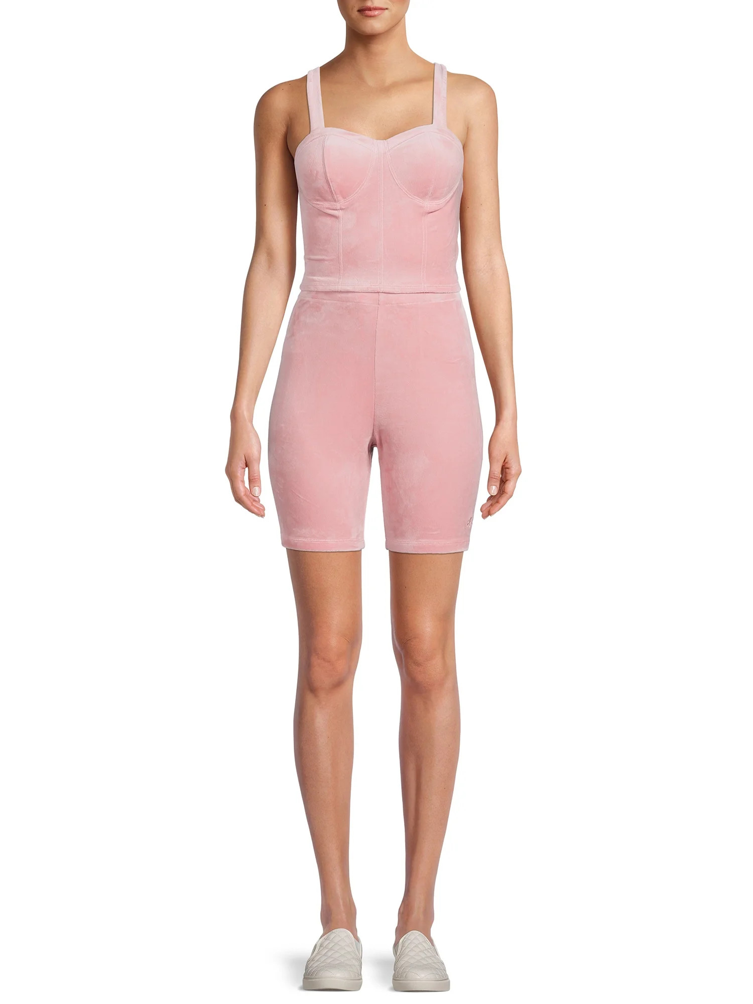 No Boundaries Juniors Active Bustier and Bike Short Set, 2-Piece - Walmart.com | Walmart (US)