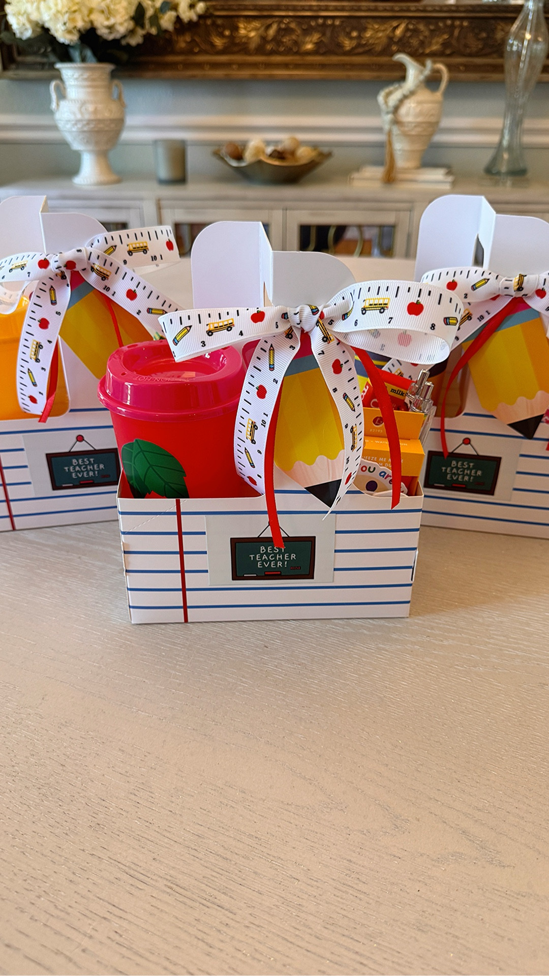 Teacher gifting made easy 🍎✨ This Amazon kit comes with the cups, holders, tags, ribbon, and pencil cards — I just added a few extra goodies to make them feel even more special. Such a cute option when you need multiple teacher gifts without starting from scratch.

#teachergiftideas #teacherappreciationgift #teachergifts #amazongiftideas #diygiftideas

#LTKSeasonal