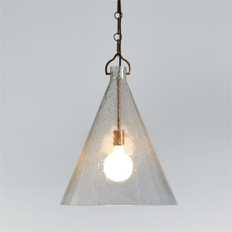 Artesa Oversized Glass Pendant Light + Reviews | Crate & Barrel | Crate & Barrel