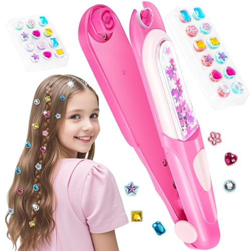 Yoloflix Hair Gem Stamper Kit,Bling Hair Jewels for Girls, Hair Styling Tool with Reusable Shining Diamonds, Christmas Birthday Arts & Crafts Gift for 5-12 Year Old Girl | Amazon (US)