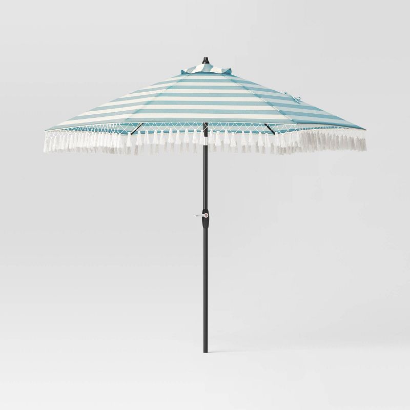 9'x9' Fringe Market Patio Umbrella - Black Pole - Threshold™ | Target