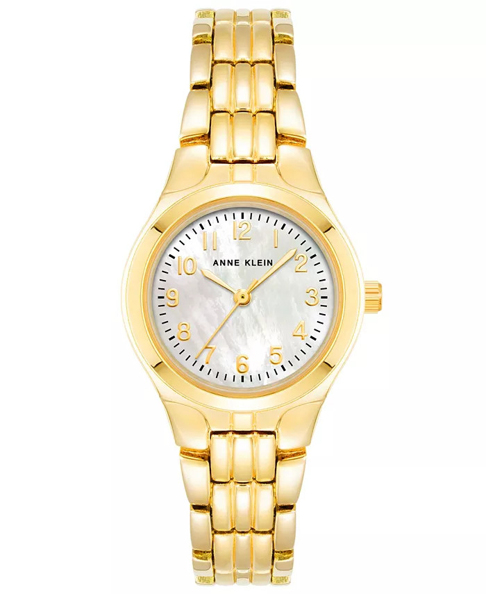Anne Klein Women's Quartz Gold-Tone Alloy Bracelet Watch, 26mm - Macy's | Macy's