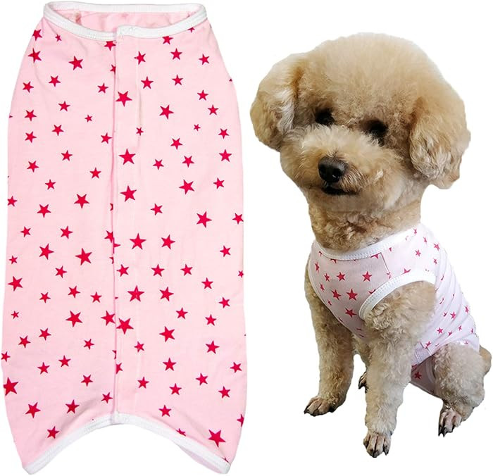Dog’s Recovery Suit Post Surgery Shirt for Puppy, Wound Protective Clothes for Little Animals(P... | Amazon (US)