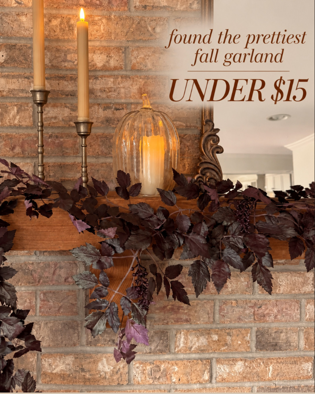Neutral Fall Garland for Mantle Fireplace - 2 Pack 6Ft Plum Cimicifuga Seeded Leaf Garlands Purple Autumn Decor Table Decorations for Home Indoor Door Halloween Realistic Leaves Garlands Outdoor
 

 #LTKSeasonal #LTKHome #LTKSaleAlert