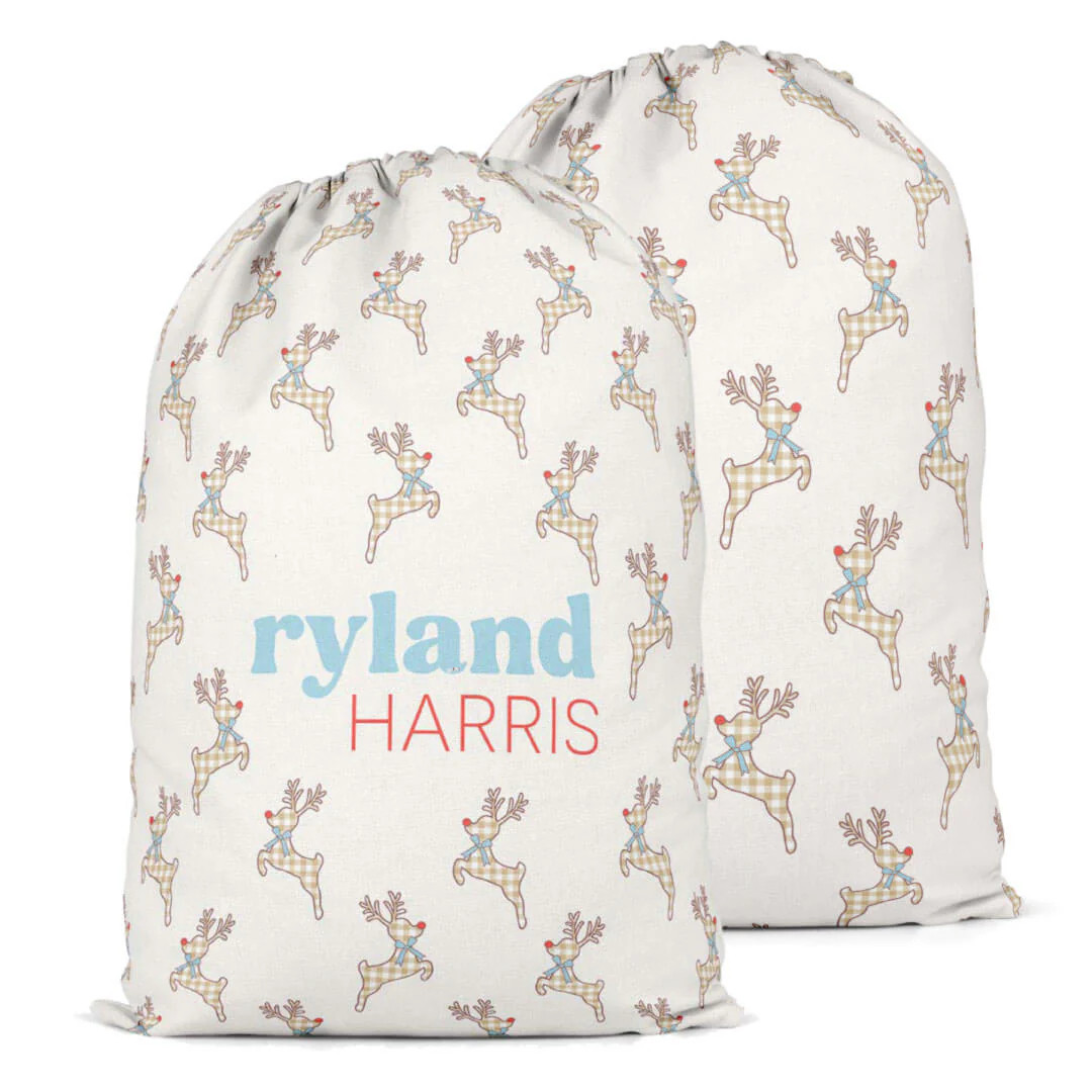 Personalized Santa Sacks | Rudolph | Caden Lane