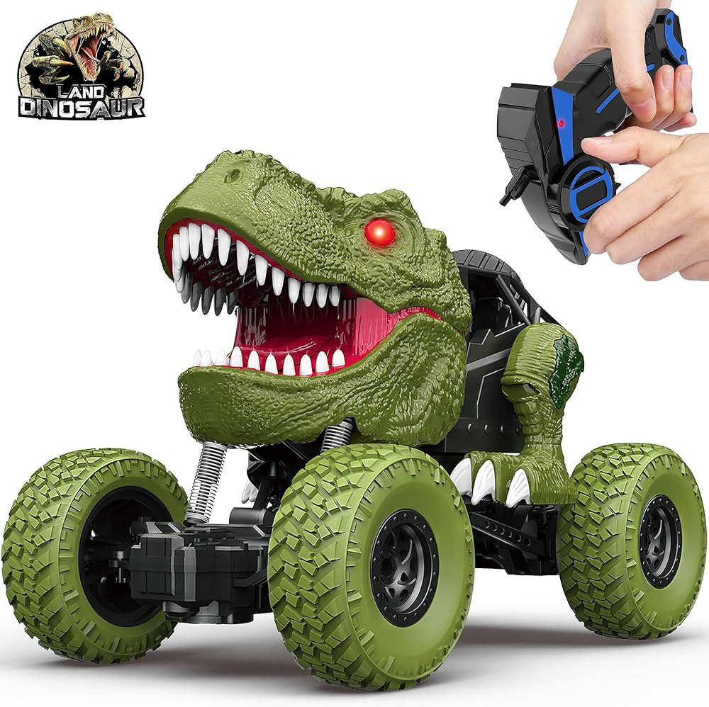 Remote Control Dinosaur Car for Kids Boys, 2.4Ghz All Terrain Remote Control Dinosaur Truck with ... | Amazon (US)