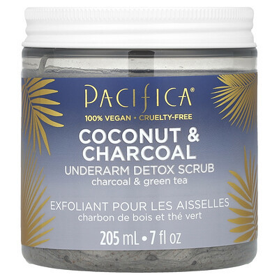Pacifica, Coconut & Charcoal, Underarm Detox Scrub, 7 fl oz (205 ml) | iHerb
