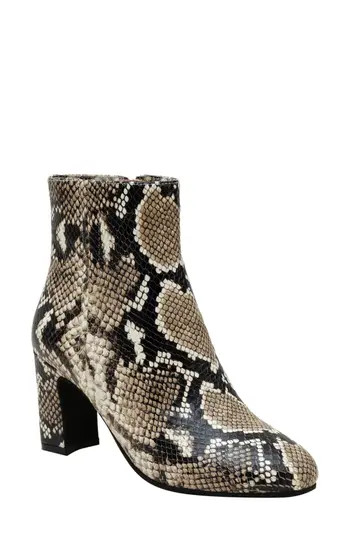 Linea Paolo Wylda 2 Snakeskin Embossed Bootie in Natural at Nordstrom Rack, Size 7.5 | Nordstrom Rack