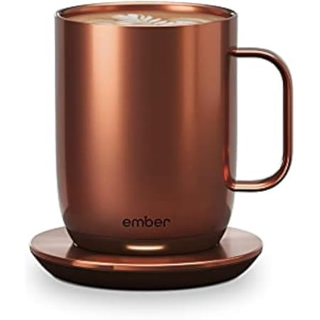 Amazon.com: Ember Temperature Control Smart Mug 2, 14 oz, White, App Controlled Heated Coffee Mug... | Amazon (US)