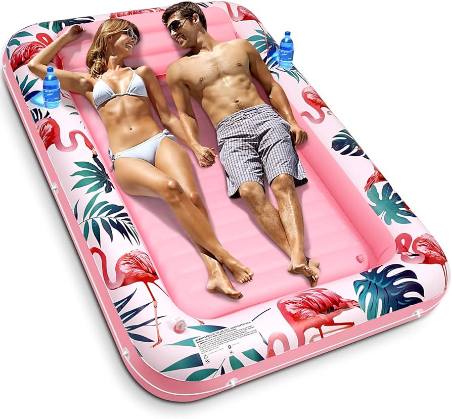 Premium Large Inflatable Tanning Pool Lounger Lake Flamingo Float Floaties for Adults - Comfortab... | Amazon (CA)