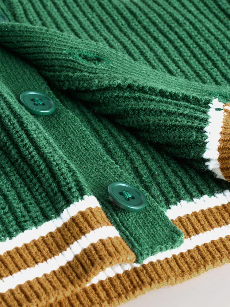 Green Varsity Character Cardigan (3mths-7yrs) | Next EU
