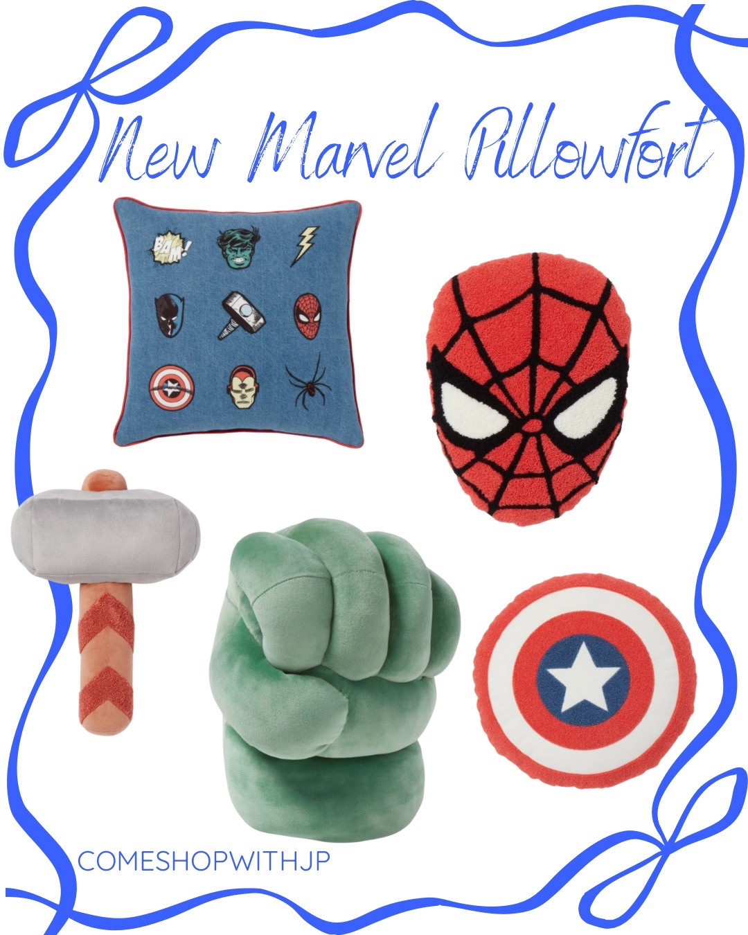 New marvel sidekick pillows! Make sure you are following me for the official release and all the latest and greatest finds! Spider-Man. Hulk. Thor. Ironman. Captain America. Black panter. 

#LTKMens #LTKKids #LTKFamily