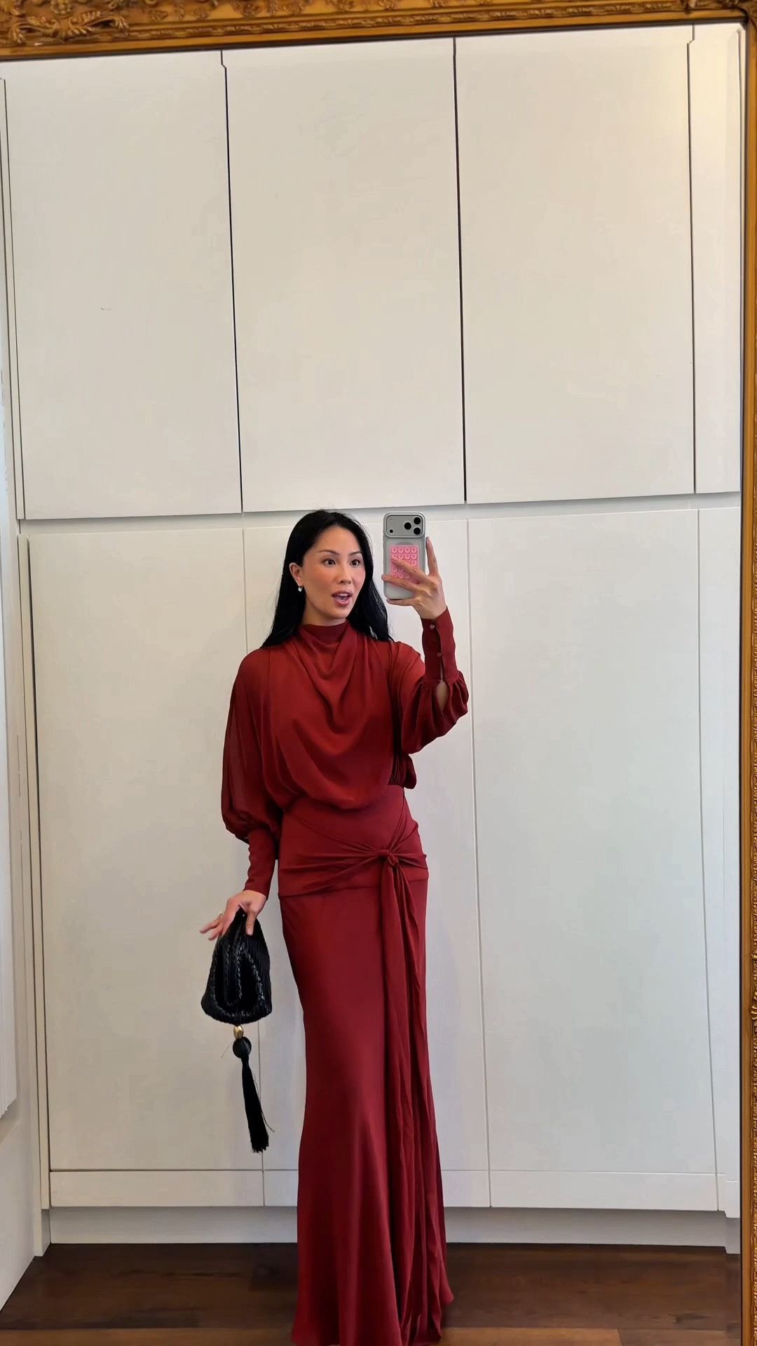 This for a wedding guest look?! STUNNING. obsessed with how this drapes and comes with a slip too so not see through at all!

I’m wear a XS

#LTKootd #LTKWedding #LTKgrwm