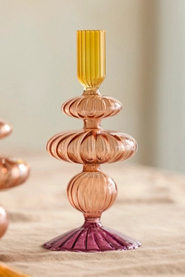 Ombre Bauble Borosilicate Glass Taper Holder | Anthropologie (US)