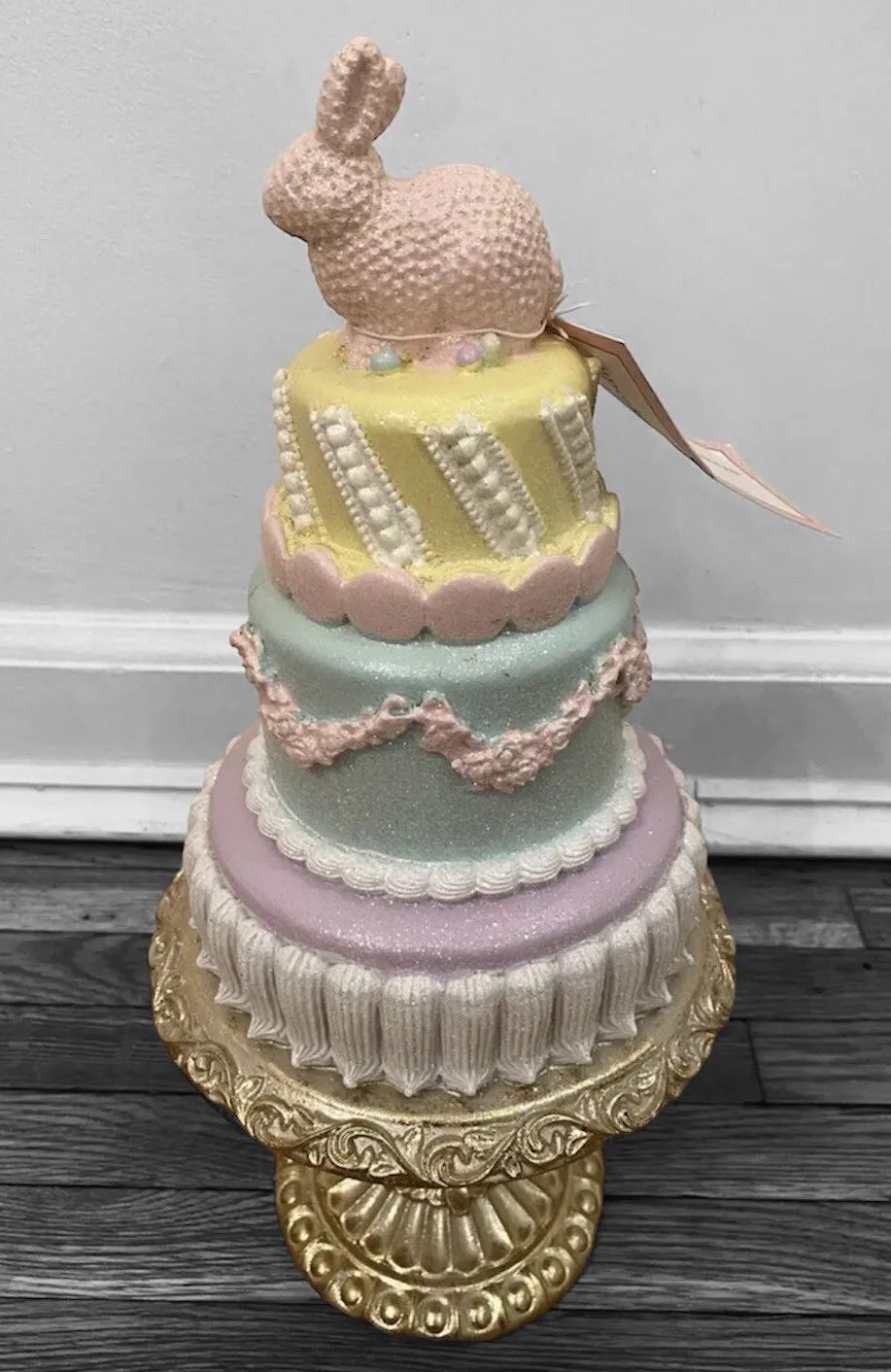 Cupcakes and Cashmere Pastel Easter Bunny Cake on Cake Stand 14”  | eBay | eBay US