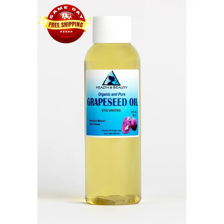 GRAPESEED OIL ORGANIC CARRIER COLD PRESSED 100% PURE 2 OZ | Walmart (US)