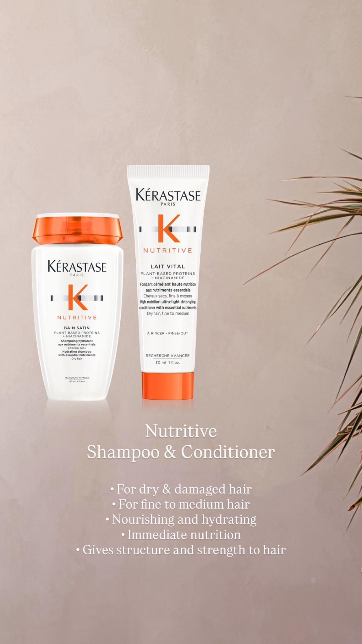 Nutritive shampoo and conditioner
For dry and damaged hair
To add health back into it! 

#LTKluxury #LTKbeauty #LTKstyletip