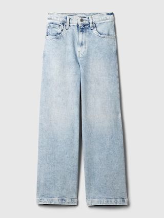 High Rise Stride Wide-Leg Ankle Jeans | Gap (US)