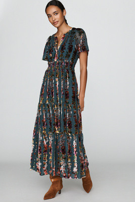 Somerset Velvet Maxi Dress | Anthropologie (US)