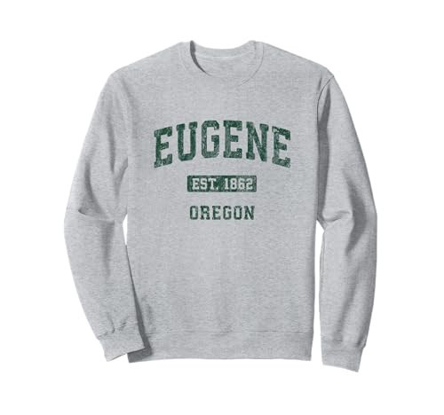Eugene Oregon OR Vintage Athletic Sports Design Sweatshirt | Amazon (US)