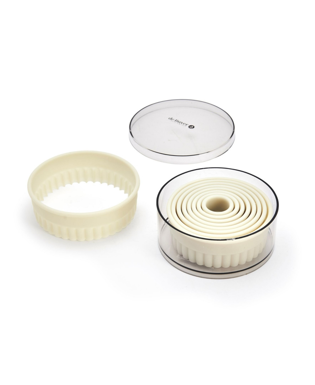 De Buyer 9-Piece Round Fluted Cutters - Silver | Macy's