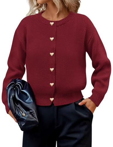 PRETTYGARDEN Cardigan Sweaters for Women Trendy Long Sleeve Open Front Button Down Jacket 2025 Fa... | Amazon (US)