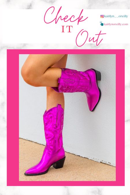 How cute are these pink cowboy boots from buddy love! Perfect for a fall outfit or country concert! 

#LTKU #LTKstyletip #LTKSeasonal #LTKshoecrush #LTKunder100