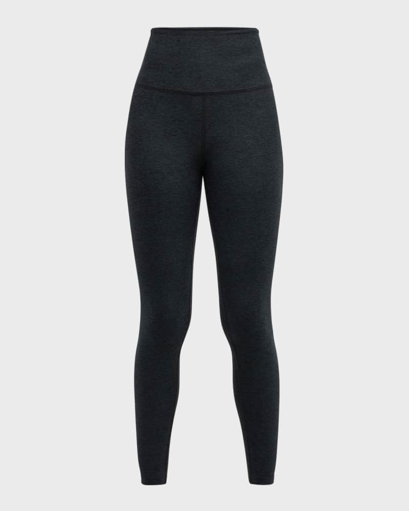 Beyond Yoga Caught in the Midi High-Waist Space-Dye Leggings | Neiman Marcus