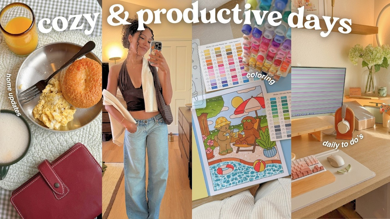days at home🧺 morning routine, productive tasks, office redo & coloring #vlog #homedecor #home #coloring  

 #LTKdayinmylife #LTKselfcare #LTKHome