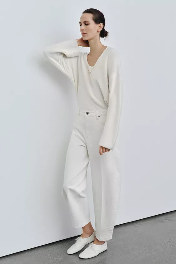 KNIT JUMPER WITH ROUND NECKLINE | Zara UK