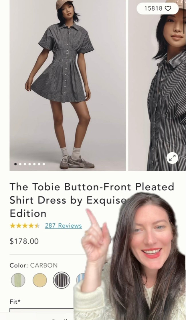 how to sew the tobie button front pleated shirt dress 