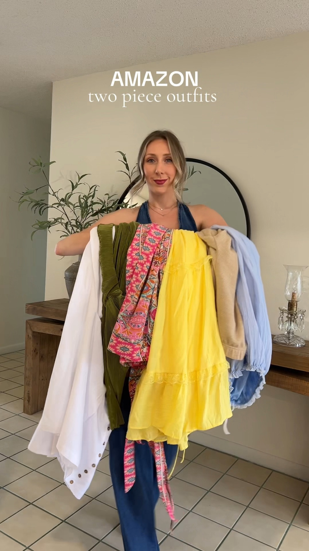 Two piece outfits 
Amazon summer outfits 
Denim on denim
Maxi skirt two piece set 
Crop top strapless pant set 
Free people inspired  
Vacation outfit 

#LTKFindsUnder50 #LTKVideo