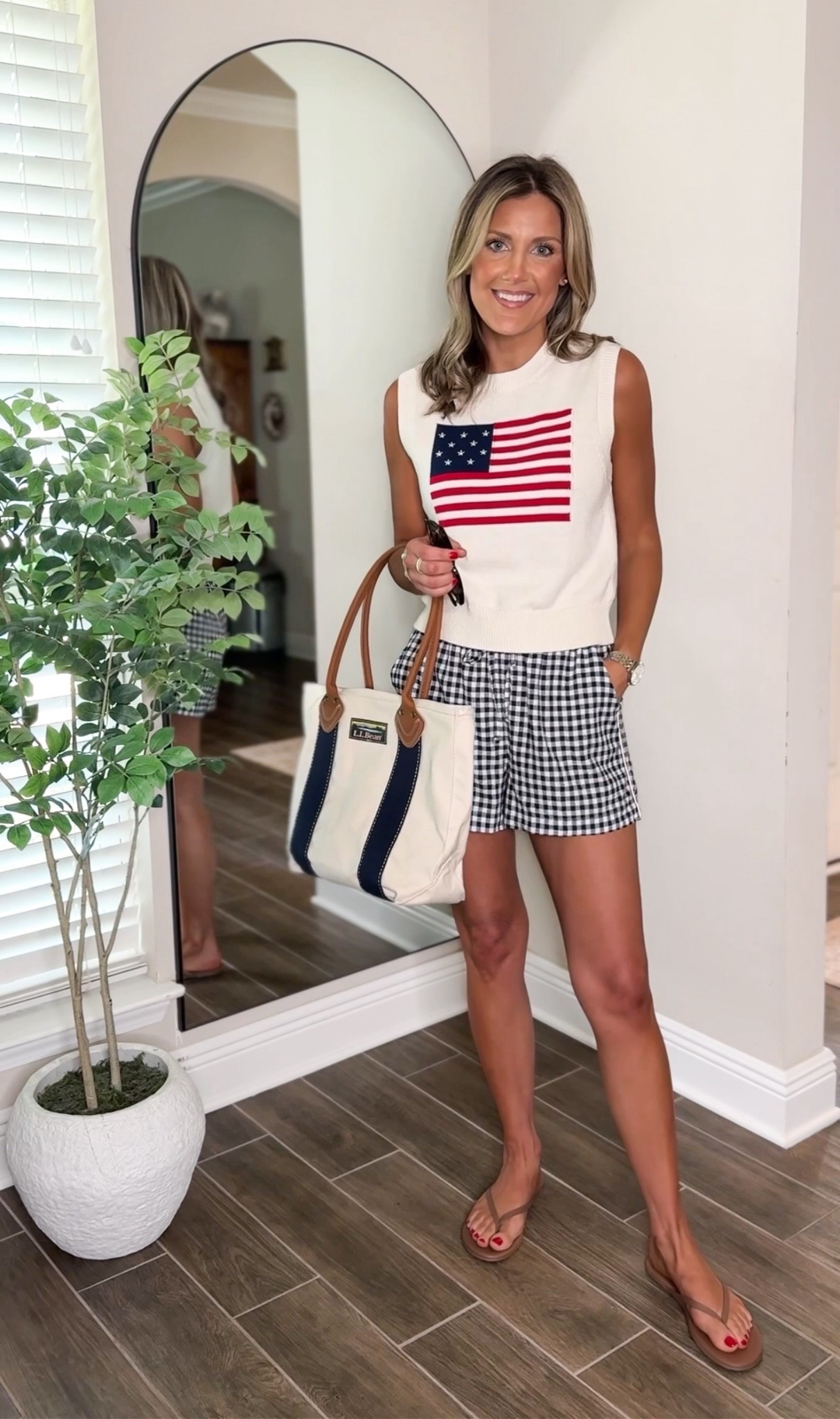 4th of July outfit / patriotic outfit 
Top- small 
Shorts- small tall 

I’m 5’6” with a long torso 

#LTKSeasonal #LTKStyleTip #LTKFindsUnder50
