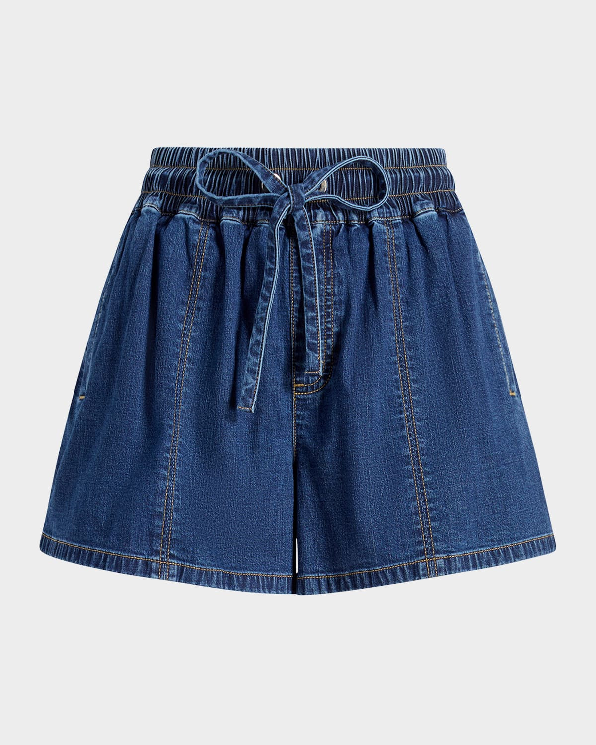 Paige Denim Drawstring Shorts | Neiman Marcus