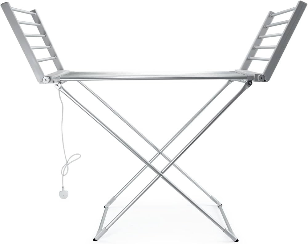 Status Heated Clothes Airer | Aluminium Clothes Drying Rack | Winged Electric Clothes Dryer Rack ... | Amazon (UK)