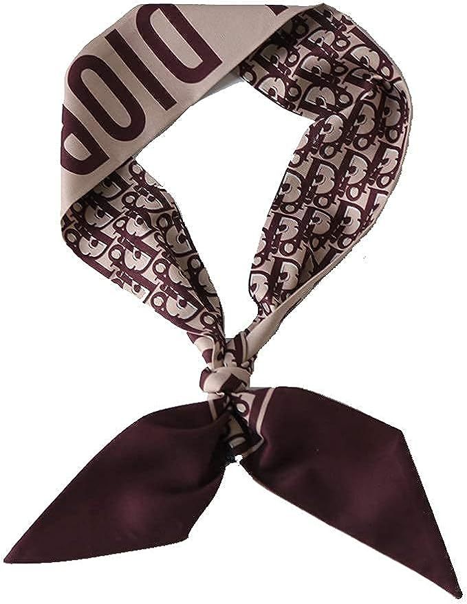 Fashion Silk Feeling Scarf Handle Bag Long Hair Tie Headband Neck Twill Ribbon Decorative For Wom... | Amazon (US)