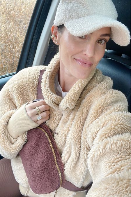 FIT \ todays activewear look! All the neutral cozy teddy vibes🐻🤎🤍 sherpa hat (Amazon), teddy jacket (M), and brown belt bag!

Loungewear
Fall
Winter
Fashion

#LTKfitness #LTKfindsunder50 #LTKSeasonal