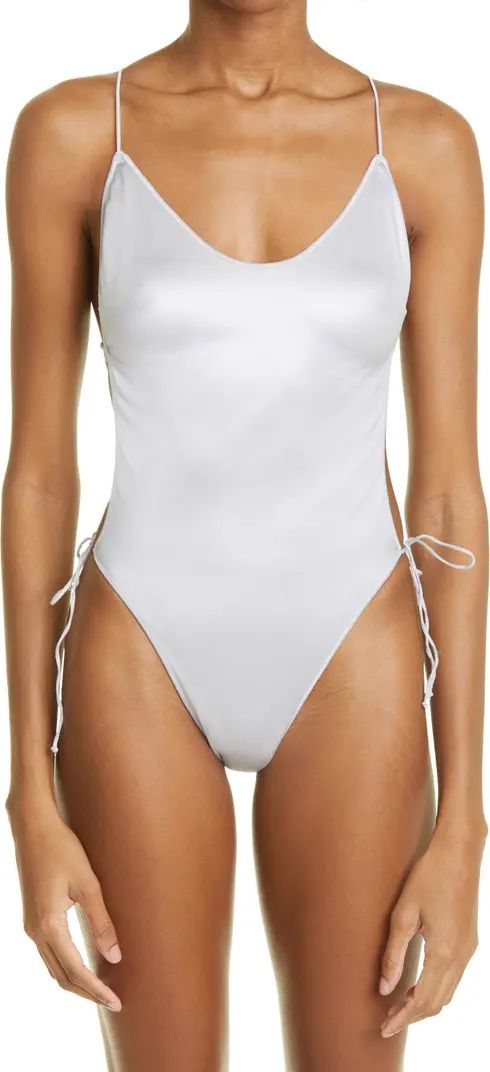 Glow Lace-Up One-Piece Swimsuit | Nordstrom