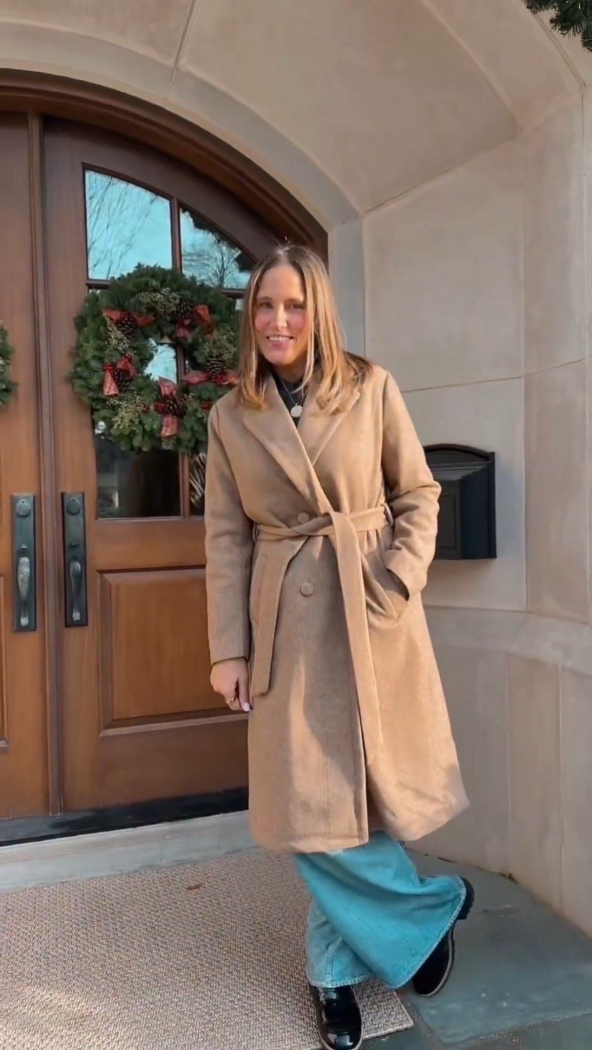 What do you think about this coat from Amazon? It fits true to size and has plenty of room in the sleeves to layer sweaters comfortably while still keeping a polished shape. The belted waist creates a flattering silhouette, the length is just right, and the fabric drapes beautifully.

#LTKSeasonal #LTKOver40 #LTKFindsUnder100