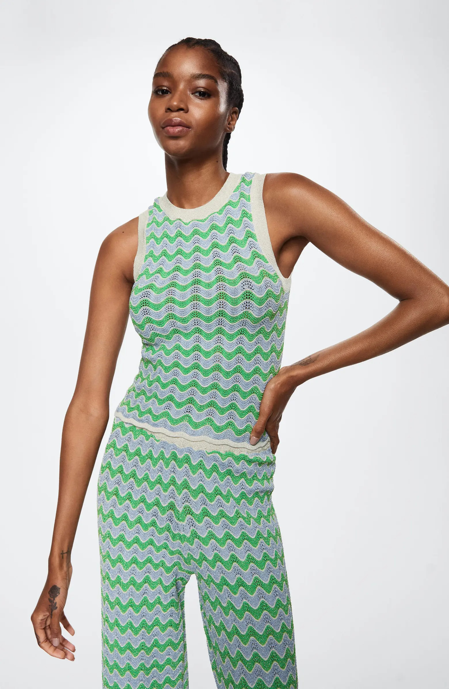 High Waist Flare Knit Pants | Nordstrom