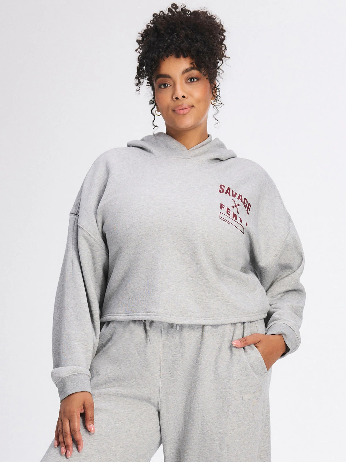 Weekender Fleece Cropped Hoodie | Savage x Fenty - North America